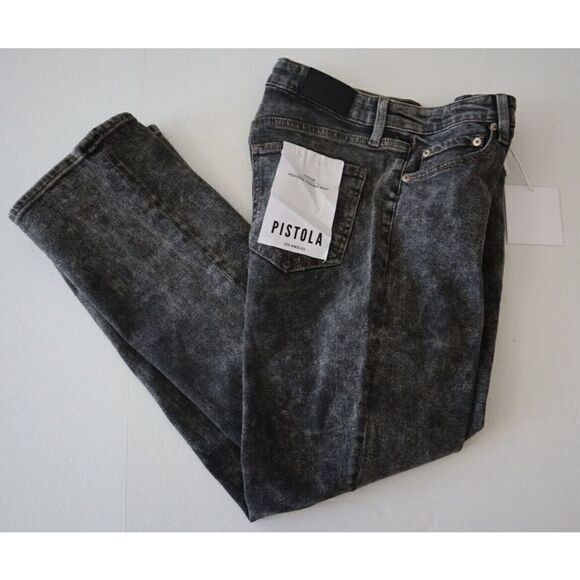 Pistola P6088RYB Women Sz 28 Black Lennon Hi-Rise Cropped Boot Denim Jeans - Picture 10 of 10